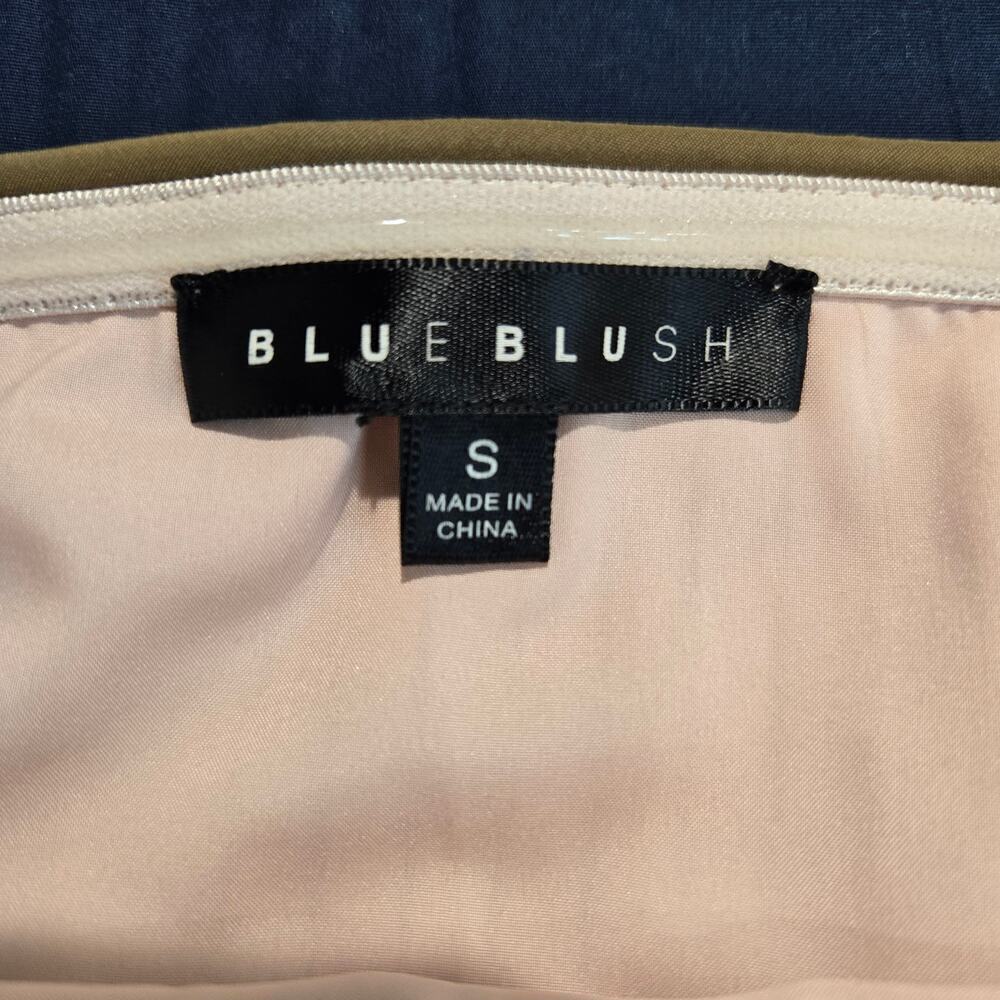 NWOT Blue Blush Pinstripe Pink Bandeau Top Size S Preppy Old Money - Picture 4 of 12